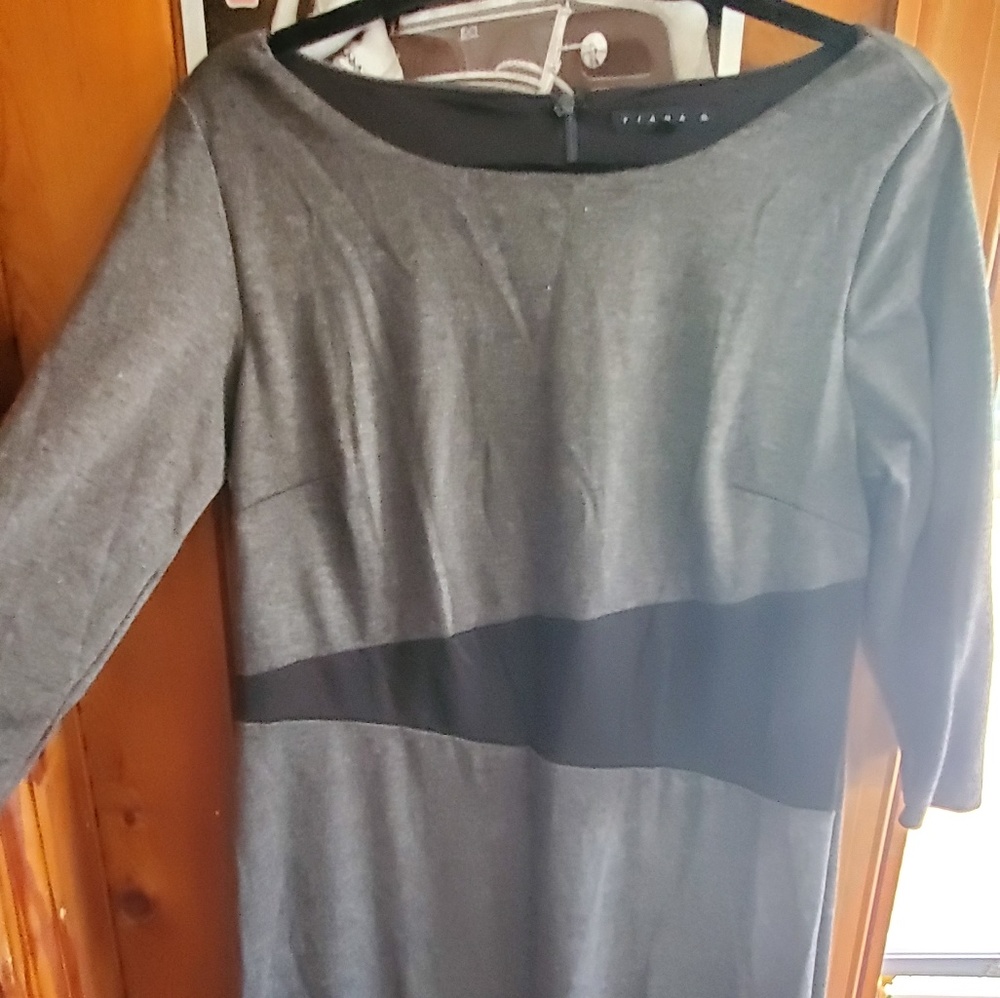 Gray n black professional dress